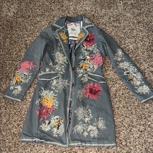 DB Sport Floral Embroidered Women's Coat